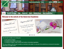 Tablet Screenshot of fondationuniversitaire.be